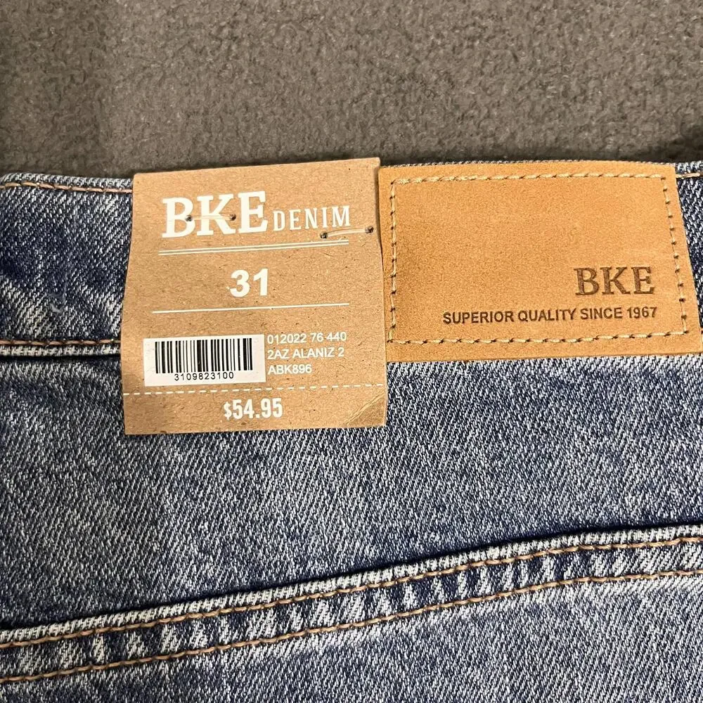 BKE Denim Parker High Rise Shorts Size 31 Jean Distressed Raw Hem Cowgirl NWT